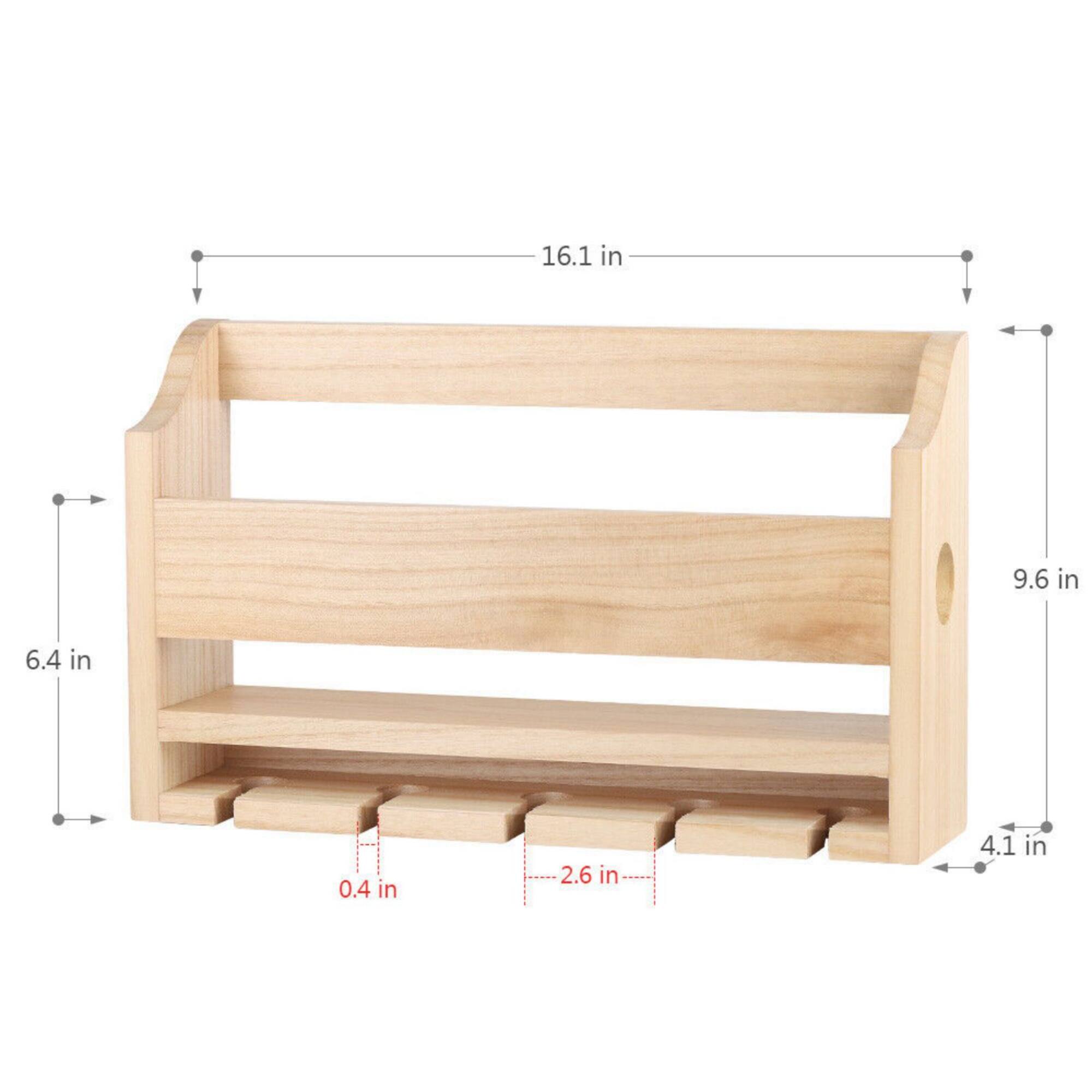 NEX™ Wall-Mounted Wine Rack with 5 Long Stem Glass Holder
